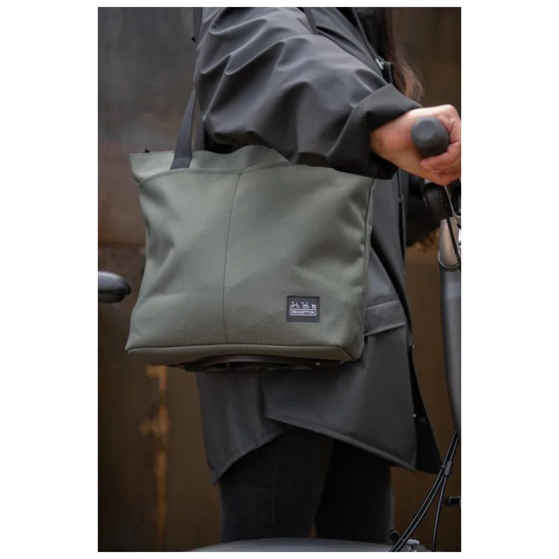 Brompton  Borough Tote Bag Small in Olive-11